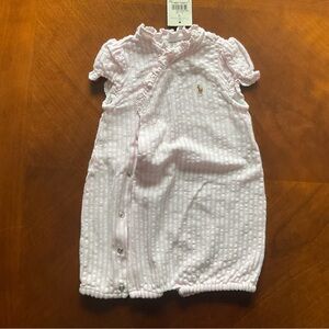 Ralph Lauren Pink Striped Baby Dress